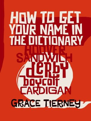 cover image of How to Get Your Name In the Dictionary